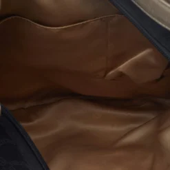 Versace Metallic Silver/Black Signature Canvas And Leather Studded Hobo For Women -Versace Official Website luxury women versace used handbags p514374 001