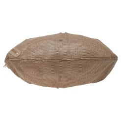 Versace Beige Perforated Leather Tassel Shoulder Bag For Women -Versace Official Website luxury women versace used handbags p514447 010