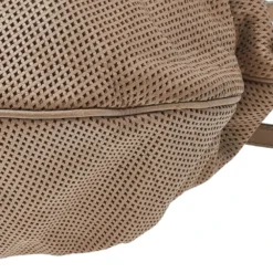 Versace Beige Perforated Leather Tassel Shoulder Bag For Women -Versace Official Website luxury women versace used handbags p514447 012