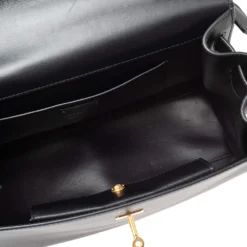 Versace Black Leather Icon Top Handle Bag For Women -Versace Official Website luxury women versace used handbags p520881 010