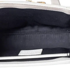 Versace White Leather Mini Signature Top Handle Bag For Women -Versace Official Website luxury women versace used handbags p534376 009