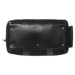 Versace Black Fabric And Leather Trim Snap Out Of It Satchel For Women -Versace Official Website luxury women versace used handbags p543131 009