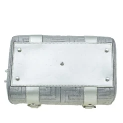 Versace Metallic Leather Quilted Snap Out Of It Bag For Women -Versace Official Website luxury women versace used handbags p5652 005