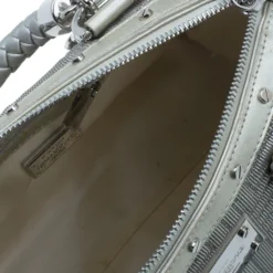 Versace Metallic Leather Quilted Snap Out Of It Bag For Women -Versace Official Website luxury women versace used handbags p5652 015