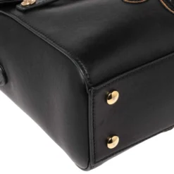 Versace Black Leather D Signature Medusa Shoulder Bag For Women -Versace Official Website luxury women versace used handbags p566531 003