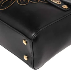 Versace Black Leather D Signature Medusa Shoulder Bag For Women -Versace Official Website luxury women versace used handbags p566531 004