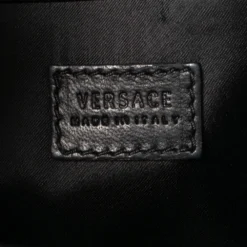 Versace Black Leather D Signature Medusa Shoulder Bag For Women -Versace Official Website luxury women versace used handbags p566531 011