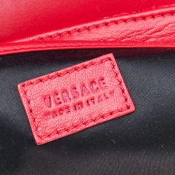 Versace Red Leather Small Medusa Medallion Tote For Women -Versace Official Website luxury women versace used handbags p569249 003