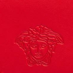 Versace Red Leather Flap Wallet On Chain For Women -Versace Official Website luxury women versace used handbags p574806 003