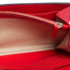 Versace Red Leather Flap Wallet On Chain For Women -Versace Official Website luxury women versace used handbags p574806 010