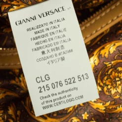 Versace Beige Quilted Leather Athena Vanitas Satchel For Women -Versace Official Website luxury women versace used handbags p575318 015