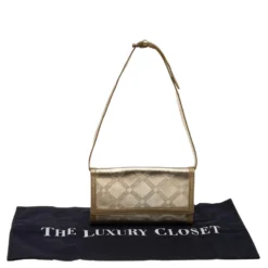 Versace Gold Leather Gianni Flap Shoulder Bag For Women 19 Versace Gold Leather Gianni Flap Shoulder Bag For Women -Versace Official Website luxury women versace used handbags p582242 011