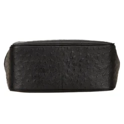 Versace Black Ostrich Leather Tote For Women -Versace Official Website luxury women versace used handbags p58806 004