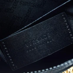 Versace Black Leather Medusa Zip Clutch For Women -Versace Official Website luxury women versace used handbags p596325 002