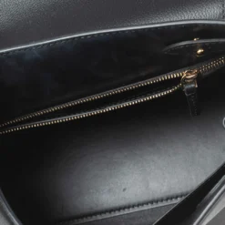 Versace Black Leather Small Medusa Top Handle Bag For Women -Versace Official Website luxury women versace used handbags p599640 010