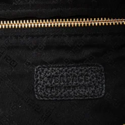 Versace Black Leather Medusa Double Zip Belt Bag For Women -Versace Official Website luxury women versace used handbags p608704 003