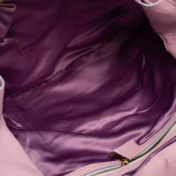 Versace Lilac Leather Medusa Flap Chain Hobo For Women -Versace Official Website luxury women versace used handbags p613166 011