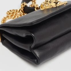 Versace Black Leather Palazzo Sultan Chain Shoulder Bag For Women 22 Versace Black Leather Palazzo Sultan Chain Shoulder Bag For Women -Versace Official Website luxury women versace used handbags p621280 011