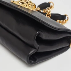 Versace Black Leather Palazzo Sultan Chain Shoulder Bag For Women 23 Versace Black Leather Palazzo Sultan Chain Shoulder Bag For Women -Versace Official Website luxury women versace used handbags p621280 012