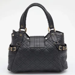 Versace Black Leather Medusa Satchel For Women -Versace Official Website luxury women versace used handbags p622577 011