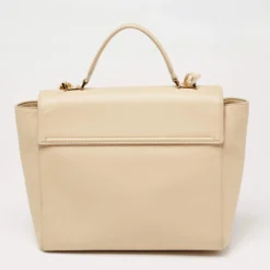 Versace Beige Leather Medusa Top Handle Bag For Women -Versace Official Website luxury women versace used handbags p626222 006
