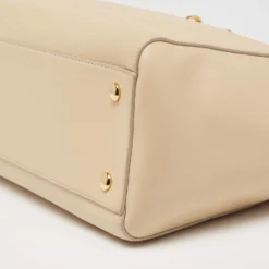 Versace Beige Leather Medusa Top Handle Bag For Women -Versace Official Website luxury women versace used handbags p626222 009