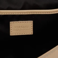 Versace Beige Leather Medusa Top Handle Bag For Women -Versace Official Website luxury women versace used handbags p626222 011