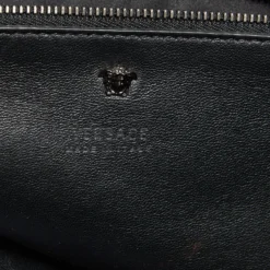 Versace Black Python Leather Medusa Tote For Women -Versace Official Website luxury women versace used handbags p642912 004
