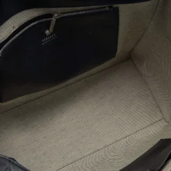 Versace Black/Blue Python And Leather Medusa Palazzo Empire Tote For Women -Versace Official Website luxury women versace used handbags p645575 010