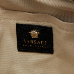 Versace Black Leather Palazzo Medusa Camera Crossbody Bag For Women -Versace Official Website luxury women versace used handbags p651914 004