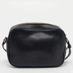 Versace Black Leather Palazzo Medusa Camera Crossbody Bag For Women -Versace Official Website luxury women versace used handbags p651914 007