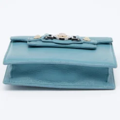 Versace Blue Leather Medusa Buckle Flap Crossbody Bag For Women 17 Versace Blue Leather Medusa Buckle Flap Crossbody Bag For Women -Versace Official Website luxury women versace used handbags p656310 002