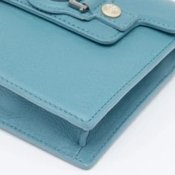 Versace Blue Leather Medusa Buckle Flap Crossbody Bag For Women 22 Versace Blue Leather Medusa Buckle Flap Crossbody Bag For Women -Versace Official Website luxury women versace used handbags p656310 003