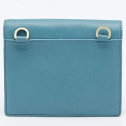 Versace Blue Leather Medusa Buckle Flap Crossbody Bag For Women 15 Versace Blue Leather Medusa Buckle Flap Crossbody Bag For Women -Versace Official Website luxury women versace used handbags p656310 013