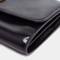 Versace Black Leather Medusa Chain Clutch For Women -Versace Official Website luxury women versace used handbags p662479 002