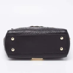 Versace Black Leather Small Medusa Medallion Tote For Women -Versace Official Website luxury women versace used handbags p662494 009