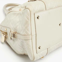 Versace Metallic Pearl Leather Snap Out Of It Satchel For Women -Versace Official Website luxury women versace used handbags p665195 007