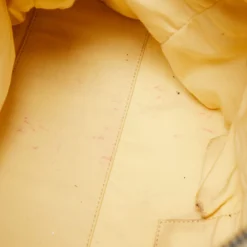 Versace Gold/White Monogram Fabric And Leather V Satchel For Women -Versace Official Website luxury women versace used handbags p668197 011