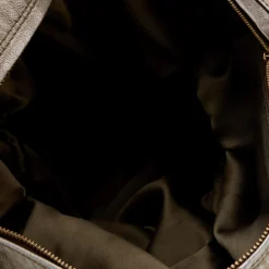 Versace Metallic Grey Leather Hobo For Women -Versace Official Website luxury women versace used handbags p672155 006