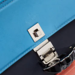 Versace Tri Color Leather Empire Palazzo Shoulder Bag For Women -Versace Official Website luxury women versace used handbags p681351 004