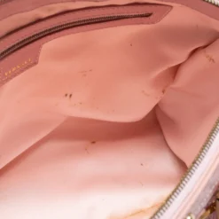 Versace Pink Braided Embossed Leather Snap Out Of It Satchel For Women -Versace Official Website luxury women versace used handbags p681435 012