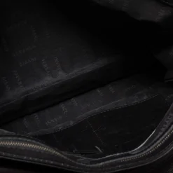 Versace Black Signature Nylon Messenger Bag For Women -Versace Official Website luxury women versace used handbags p682607 007