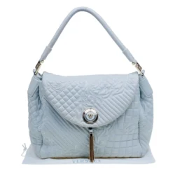 Versace Off White Leather Talia Vanitas Shoulder Bag For Women 15 Versace Off White Leather Talia Vanitas Shoulder Bag For Women -Versace Official Website luxury women versace used handbags p80734 008