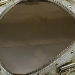 Versace Metallic Gold Leather Large Snap Out Of It Boston For Women -Versace Official Website luxury women versace used handbags p8340 015