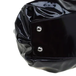 Versace Purple Patent Leather Vanite Tote For Women -Versace Official Website luxury women versace used handbags p87529 009