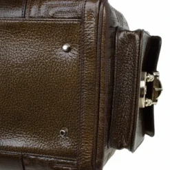 Versace Brown Quilted Patent Leather Snap Out Of It Satchel For Women -Versace Official Website luxury women versace used handbags p90459 011