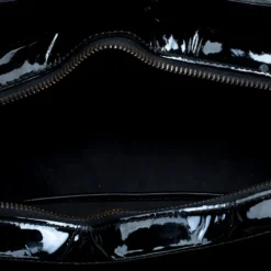 Versace Couture Black Quilted Patent Leather Shoulder Bag For Women -Versace Official Website luxury women versace used handbags p91018 007