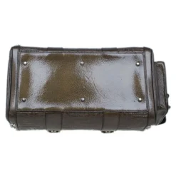 Versace Bronze Quilted Snap Out Of It Satchel For Women -Versace Official Website luxury women versace used handbags p9346 005