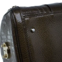 Versace Bronze Quilted Snap Out Of It Satchel For Women -Versace Official Website luxury women versace used handbags p9346 011