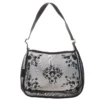 Versace Black Mesh Vintage Shoulder Bag For Women